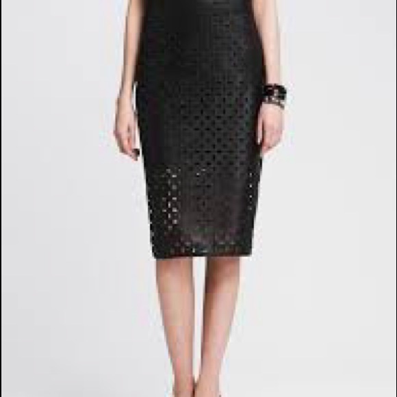 Banana Republic Faux Leather Pencil Skirt - Picture 5 of 5